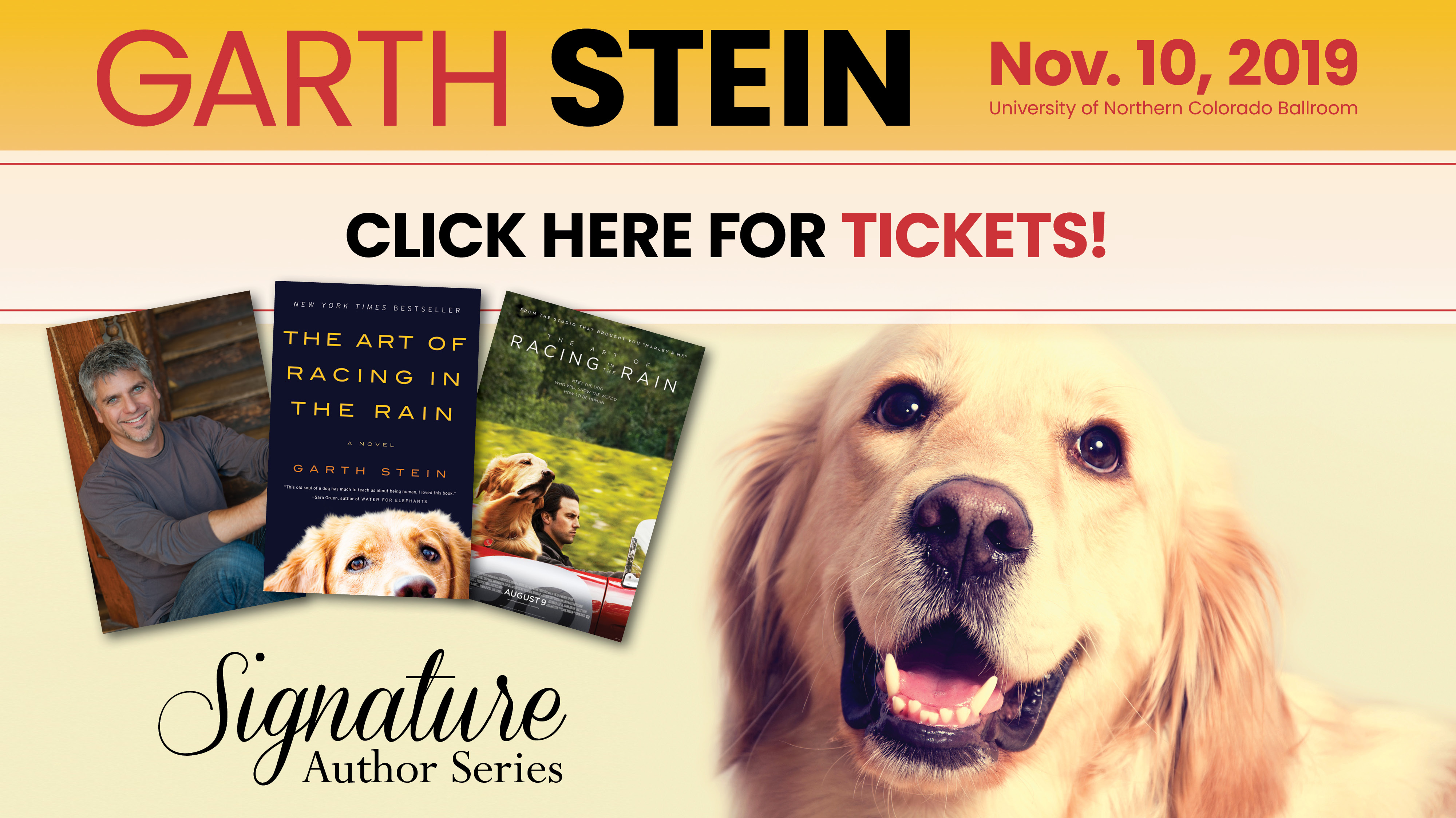 2019 Signature Author Series Garth Stein High Plains Library